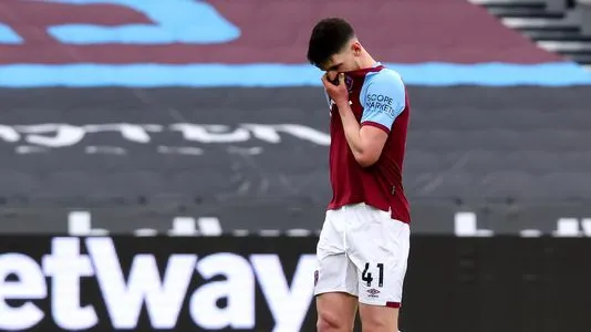 West Ham United midfielder Declan Rice
