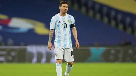 Lionel Messi during the match between Argentina and Brazil for the Copa America 2021 Finals