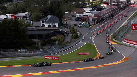 Formula One Grand Prix at the Spa-Francorchamps racetrack in Spa, Belgium Sunday, Aug. 30, 2020. Photo Credit: (Lars Baron, Pool via AP).