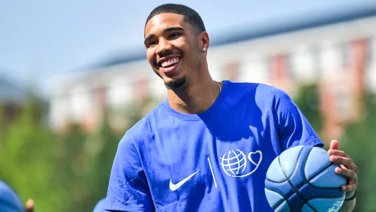 NBA star Jayson Tatum of Boston Celtics — Photo by ChinaImages
