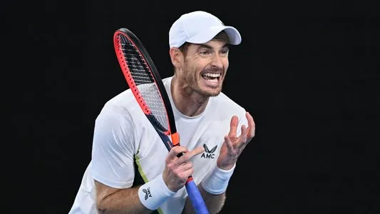 Andy Murray during his second round match at the Australian Open. January 19, 2023. Melbourne. Photo Courtesy: Tennis Australia/Australian Open Media.