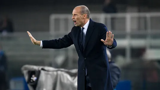Massimiliano Allegri (Head Coach Juventus) gestures during italian soccer Serie A match Hellas Verona FC vs Juventus FC at the Marcantonio Bentegodi stadium in Verona, Italy, October 30, 2021 - Credit: Ettore Griffoni — Photo by ettore.griffoni