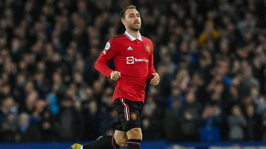 Christian Eriksen #14 of Manchester United during the Premier League match Everton vs Manchester United at Goodison Park, Liverpool, United Kingdom, 9th October 202 — Photo by operations@newsimages.co.uk