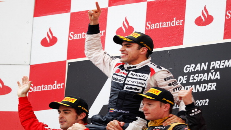 Maldonado Wins 'Fiery' Spanish GP