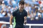 Alcaraz Claims Victory No. 52 over Purcell, Reaches SFs in Cincinnati