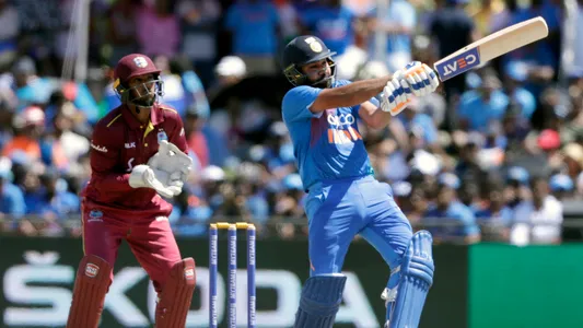 Rohit Helped India Pile on a Good Score