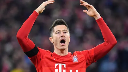 Bayern Munich's Robert Lewandowski