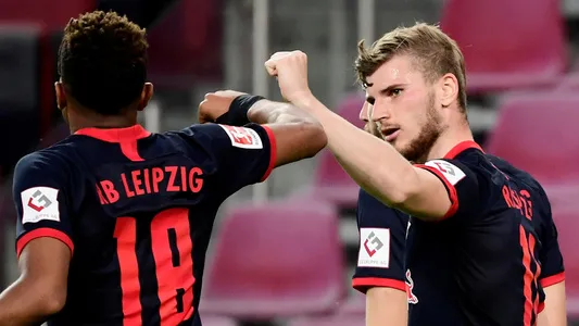 Chelsea transfer target Timo Werner. Photo credit: Ina Fassbender/Pool via REUTERS DFL