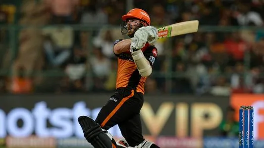 Sunrisers Hyderabad batsman Kane Williamson plays a shot during the 2019 Indian Premier League (IPL) Twenty20 cricket match between Royal Challengers Bangalore and Sunrisers Hyderabad