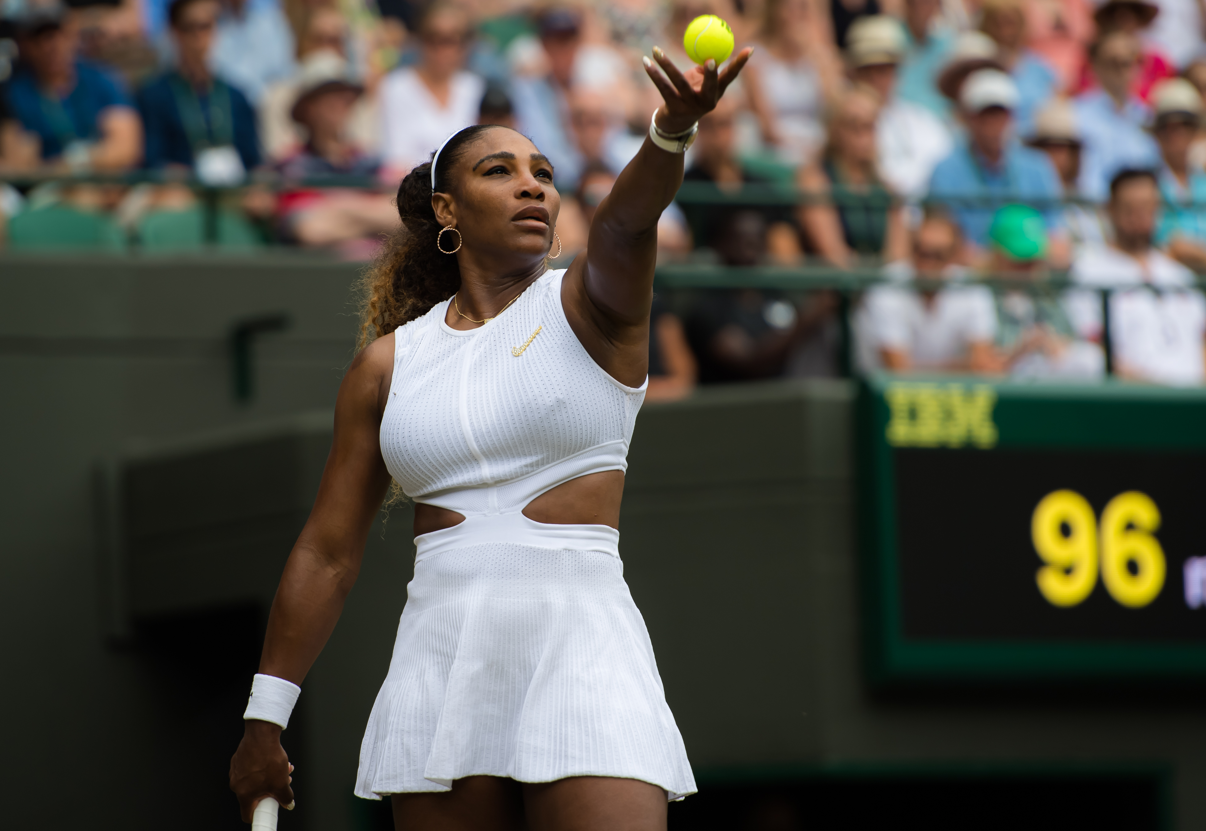 Serena Williams competing at Wimbledon in 2019, London, UK. Photo courtesy: 2026 VANDA Pharmaceuticals BERLIN TENNIS OPEN.