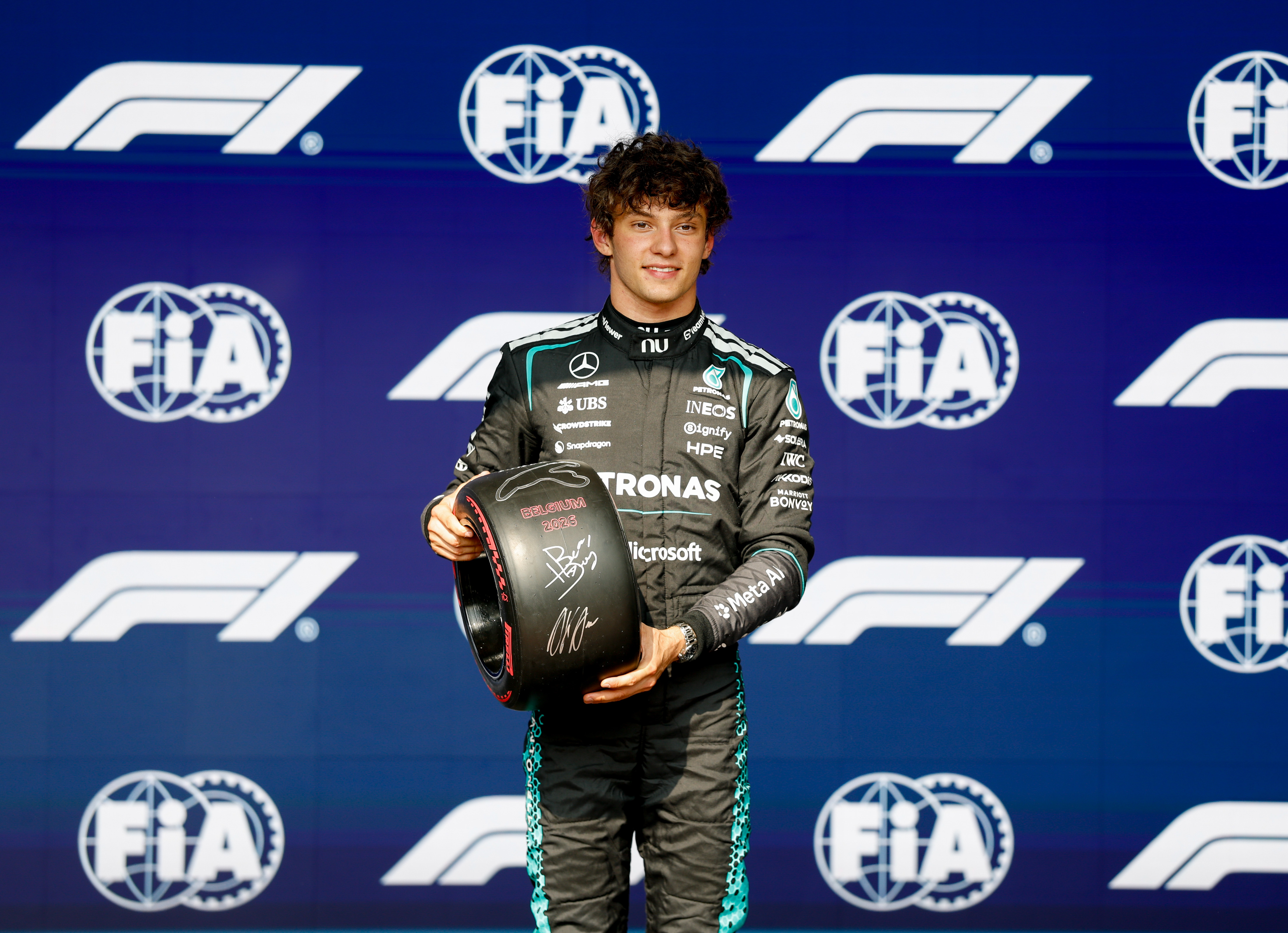 Kimi Antonelli Takes His 6th Pole Position of the Season for Belgian GP